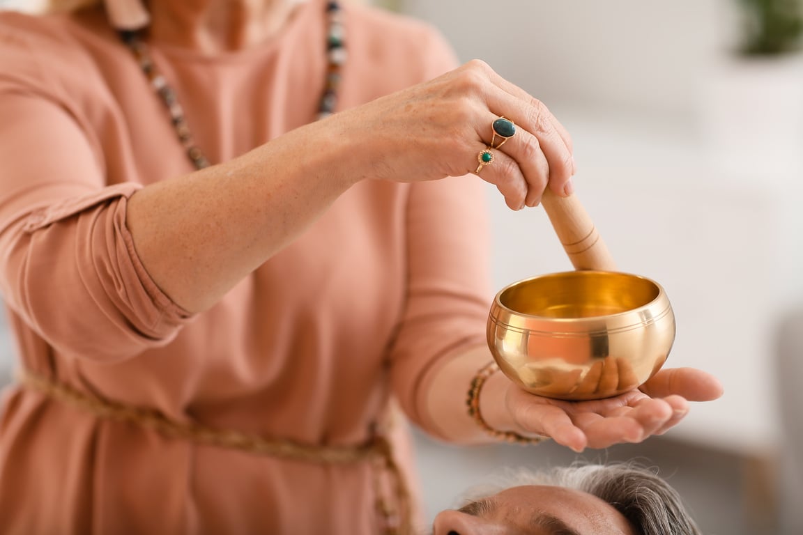 Reiki Master Working with Patient